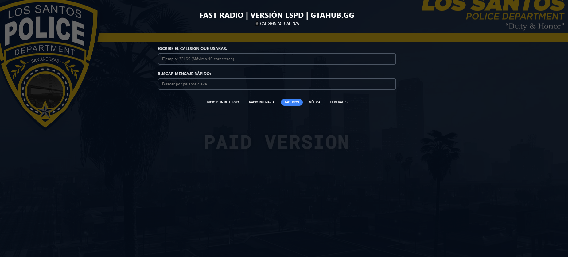 FAST RADIO Interface